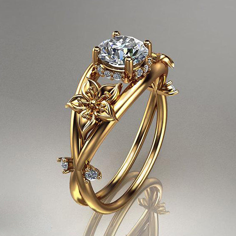 DIAMOND FLOWER RING